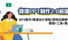 微课PPT制作2.0WPS教学微课设计剪映
