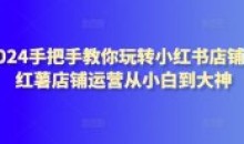 2024手把手玩转小红书店铺小白到大神