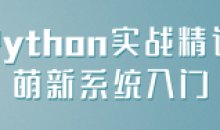 Python实战精讲萌新系统入门教程