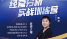 陈冰讲师经营分析 实战训练营教程