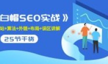 逆冬2280元课程《白帽SEO实战》