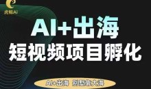 AI·TikTok AI+出海短视频项目孵化,陪你从0-1借助AI实现出海变现