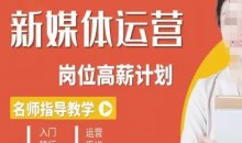 新媒体运营高薪升核培养计划,入门-转行-进阶