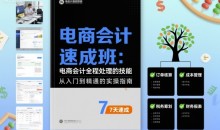 电商会计速成班,电商会计全程处理的技能