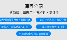 图灵-JAVA互联网架构师五期价值12880元2022年