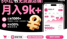 夏一小红书无货源店铺项目,简单易上手,月入9k+,保姆级教程