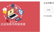 企业场景内网域渗透网络攻防 价值499元