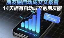朋友圈自动成交文案营,14天拥有自动成交的朋友圈