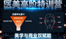 0-1000W医美高阶特训营课程,美学与商业双赋能