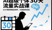 AI超级个体30天流量实战课,从小项目到商业闭环,打造你的生态