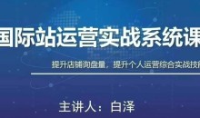 白老师·国际站运营实战系统(高质量询盘增长课)(部分更新)