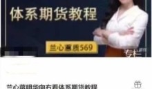 兰心蒋明华向右看体系期货教程