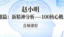 赵小明 基础篇:新精神分析—100核心概念 音频课程
