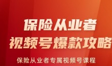 保险从业者视频号爆款攻略,保险从业者专属视频号课程量身定制引流与成交路径