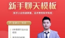 爱上情感《新书聊天模板》新手小白快速掌握,话术惯例现学现用