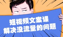 只说话就会火的短视频文案课,从根本上解决没流量的问题