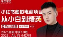 风口再至-米杰小红书虚拟电商项目3.0全网首发单号月收益过万可批量!