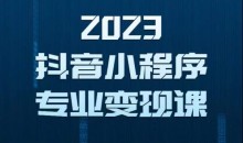 2023年抖音小程序变现保姆级教程,0粉丝新号,无需实名,3天起号,第1条视频就有收入