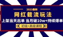 2023网红·同款截流玩法【初级+高级课程】上架当天出单当月破10w+持续爆单