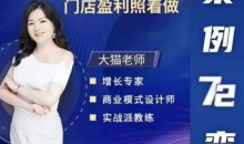大猫老师案例72变,72个商业模式实操案例,门店盈利照着做