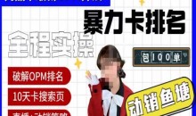 抖店oPM排名最新玩法+动销服务,抖音小店商品卡oPM算法最新破解玩法,暴力卡排名