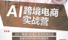 白龙老师·AI跨境电商实战营:从0-1精通Al的真正有效电商玩法,卖家如何利用Al快速超车