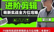 PR进阶剪辑培训班,让你快速成为剪辑大师12节视频课程+素材!