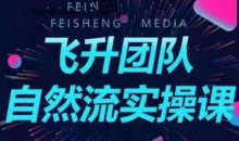 飞升团队课程自然流实操课,抖音半无人起号主播间搭建教学