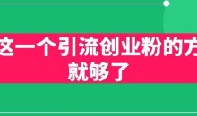 用这一个引流创业粉的方法就够了,PPT短视频引流创业粉【揭秘】