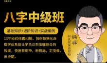 逐鹿学堂炳祥·问真八字命理中级班 价值5888