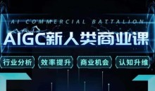 张诗童·AIGC新人类商业课,行业分析/效率提升/商业机会/认知升维