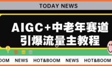 AIGC+中老年赛道引爆公众号流量主,日入5000+不是问题