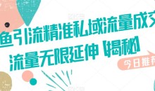 咸鱼引流精准私域流量成交流量无限延伸