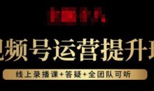 视频号运营提升班:视频号起号逻辑,视频号选品技巧及带货