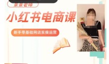 景景小红书电商新手实操课程,新手零基础网店实操运营l