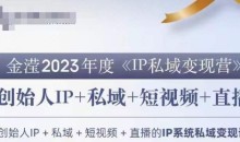 IP私域变现营,创业人做私域IP必参加的变现营