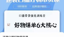 逆袭·口播好物带货课,好物爆单6大核心,口播带货强化训练营