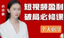 2024最新透透糖短视频盈利破局必修课