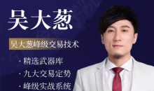 咖米学堂吴大葱峰级交易技术高阶进阶课程