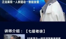 七层老徐·2024无界推广高阶课件,智能拉满,泛流量展现→人群撬动→智能放量