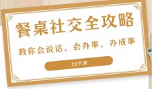 27项餐桌社交全攻略圈总教你会说话、会办事、办成事S