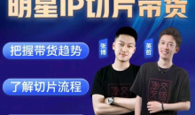 0基础搞定IP切片带货短视频,剪辑带货创收营