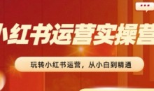 2024小红书运营实操营,从入门到精通,完成从0~1~100