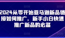 2024从零开始亚马逊新品链接如何推广,新手小白快速推广新品的必备