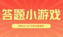 题小游戏项目3.0 ,单机30-50,可多设备放大操作
