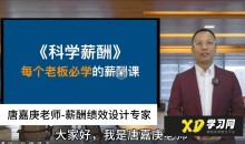 老板必学的薪酬实操课 _ 唐老师讲商业