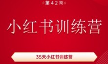 35天小红书训练营(42期),用好小红书,做你喜欢又擅长的事,涨粉又赚钱