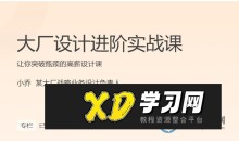 小乔:大厂设计师进阶实战32讲