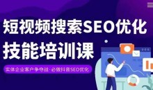 实体抖音搜索(抖音SEO)变现课,短视频搜索seo优化技能