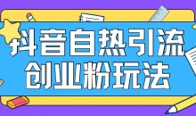 抖音引流创业粉自热玩法日引200+精准粉